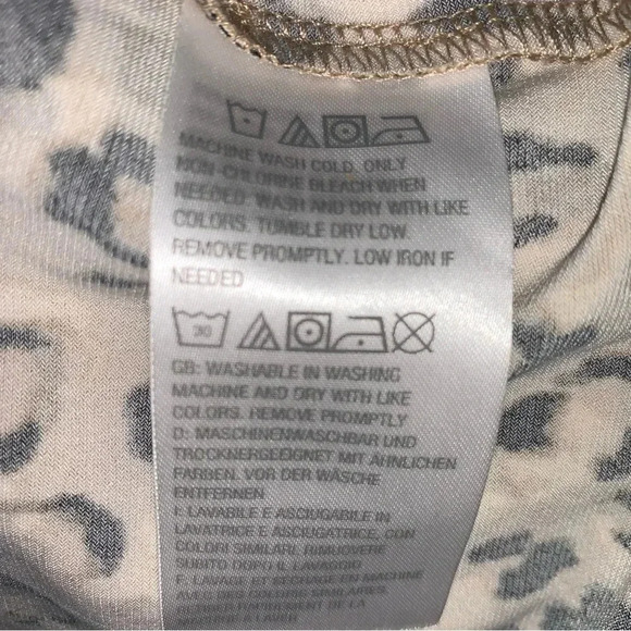 SUSAN GRAVER Leopard Print Liquid Knit Blouse Plus Size 4X Square Neck - Picture 6 of 7